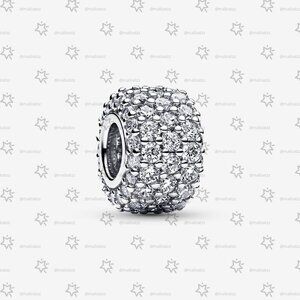 Pandora Sparkling Pavé Triple-row Charm